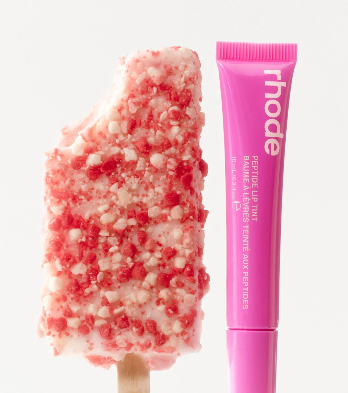 Лімітований тінт для вуст із пептидами RHODE SHORTCAKE BABY PINK Peptide Lip Tint The Tinted Lip Layer
